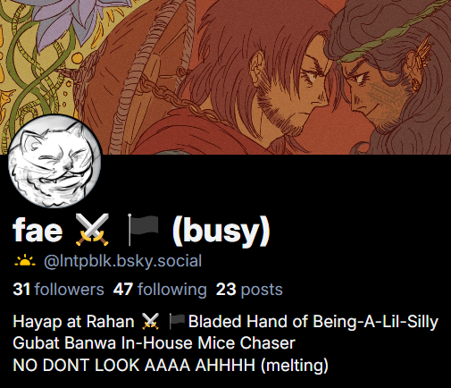 lntpblk's tweet photo. Hey everyone! I'll be locking this account soon and possibly moving the art on here that I haven't Glazed elsewhere :)

If you still want to keep in contact and look at my stuff, you can still find me on these places: https://t.co/2LKcqQFpLe