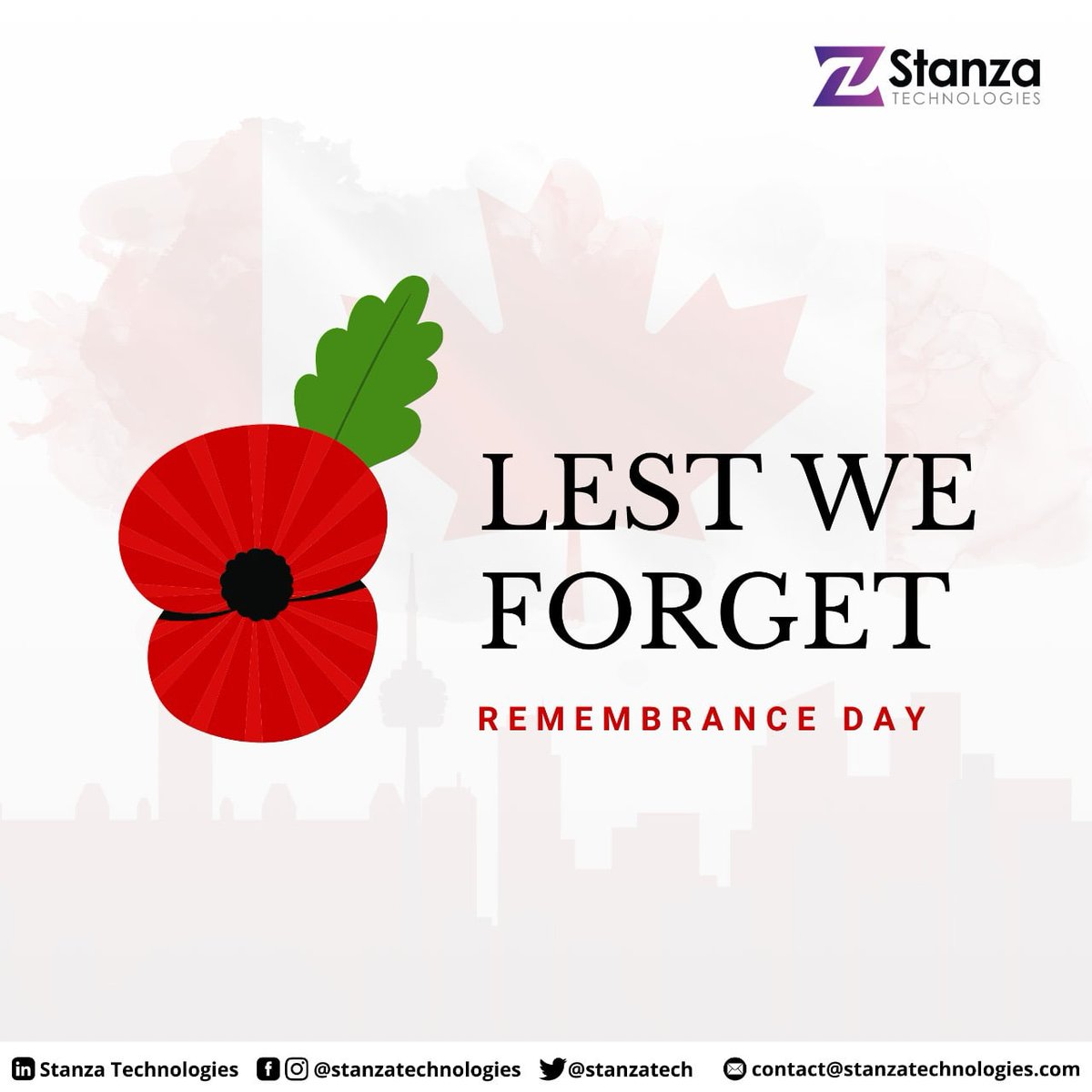 Just as we build the future, we remember those who built our peace. #LestWeForget #RemembranceDay 🇨🇦