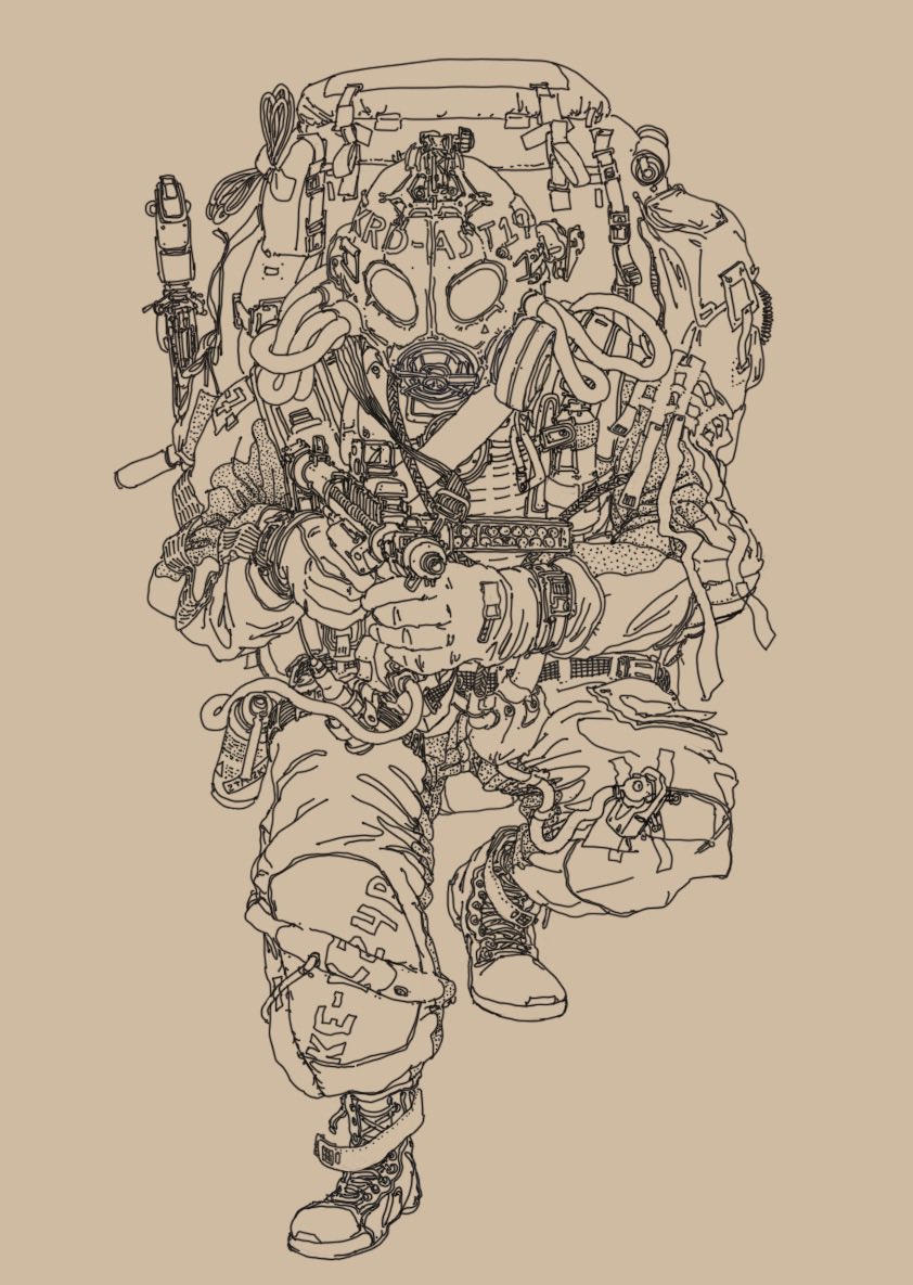 RiloeGaming's tweet photo. Forever Winter’s “‘R’ Cultist” next to my original sketch the mask was based on 😷 https://t.co/GgUbr8SpnZ