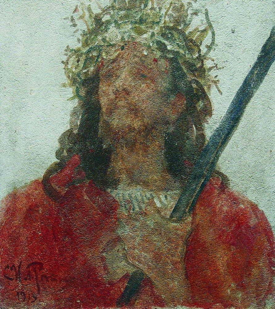Jesus in a crown of thorns #artbots #repin