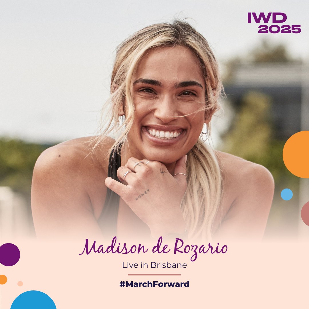 UN Women Australia (@unwomenaust) on Twitter photo #Brisbane, get ready! 🌟 Join us on 7 March to hear from Paralympic gold medallist and advocate <a href="/madiderozario/">Madison de Rozario</a>, live on our #IWD2025 stage at the Brisbane Convention & Exhibition Centre.
🎟️ Tickets are on sale now! pulse.ly/pcmmeflgz3
#MarchForward #Brisbane, get ready! 🌟 Join us on 7 March to hear from Paralympic gold medallist and advocate <a href="/madiderozario/">Madison de Rozario</a>, live on our #IWD2025 stage at the Brisbane Convention & Exhibition Centre.
🎟️ Tickets are on sale now! pulse.ly/pcmmeflgz3
#MarchForward