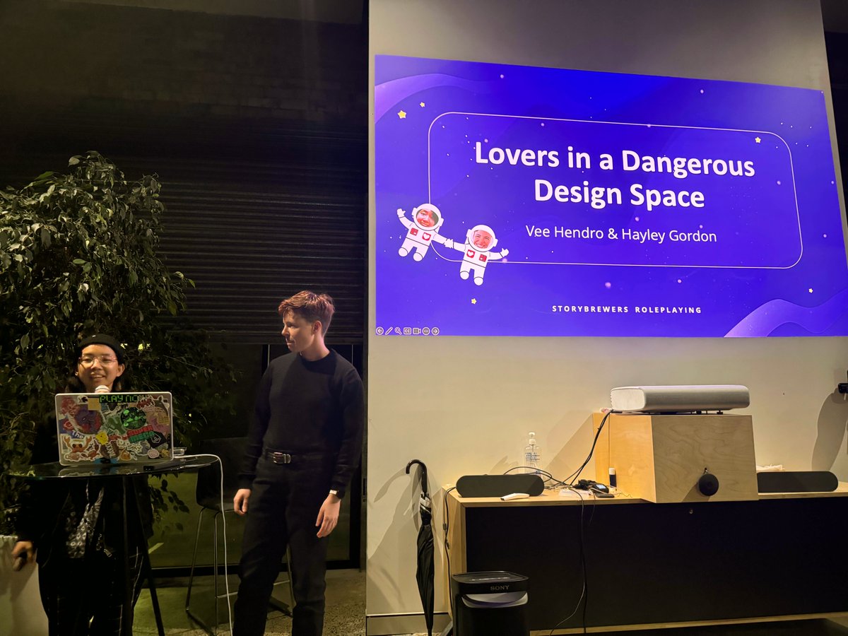 Photos from Waypoint Constellations 2024 ✨

Featuring <a href="/Rocketeer_Vee/">Vee Hendro</a> &amp; Hayley from <a href="/storybrewers/">Hayley G ⛺</a>

🧵 9 / 12

#waypoint #Sydney #Constellations2024 #gamedev #gamedevevents