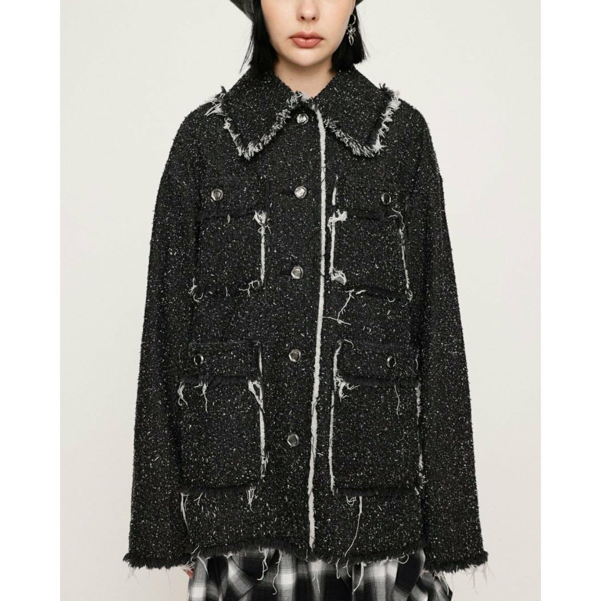 🩵#日向坂46 #加藤史帆 ちゃん着用 □ SLY GRAIN TWEED JK-BE ¥18,997