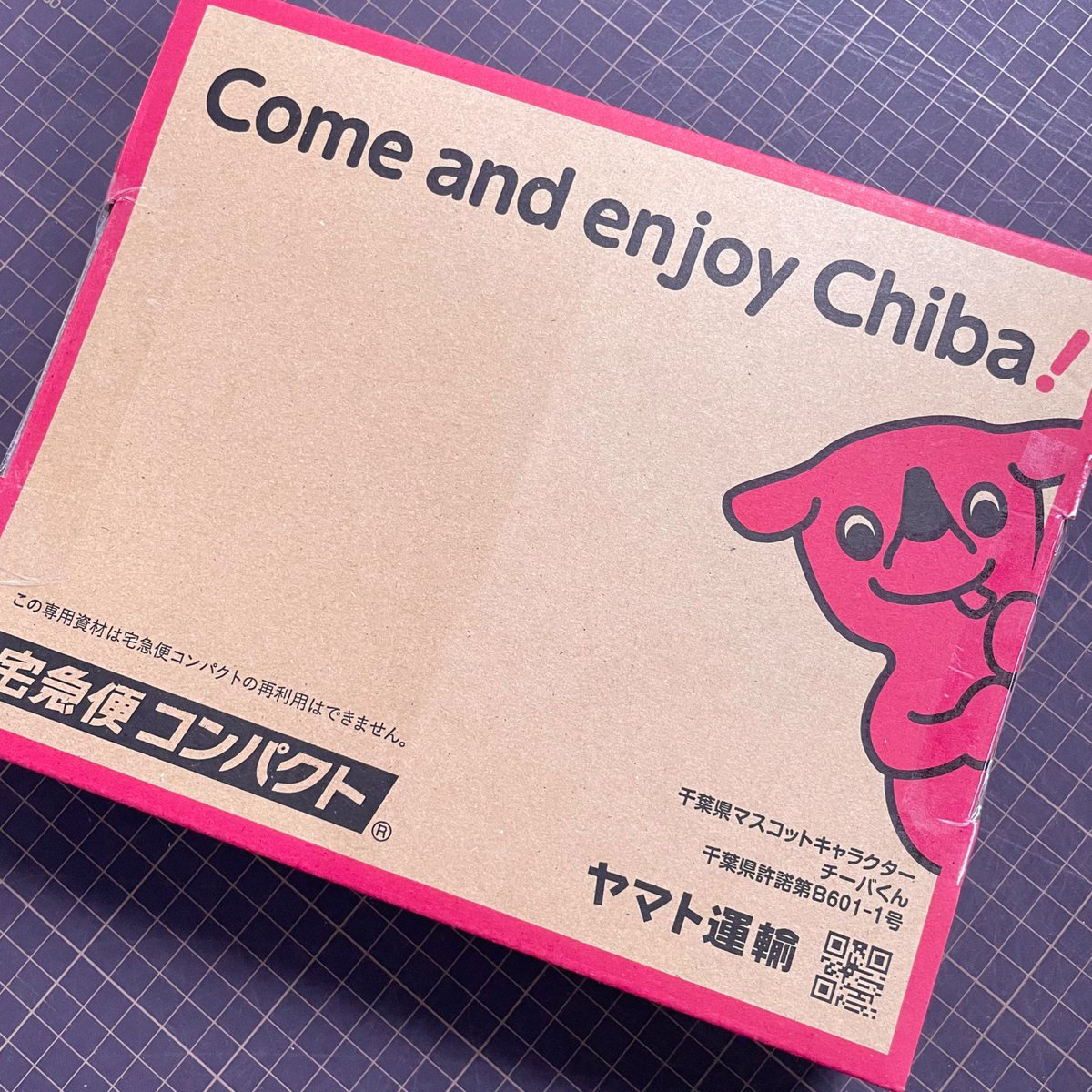 チーバくん(@chi_bakun_chiba )の宅急便コンパクトBOX かわいい(∩ˊ