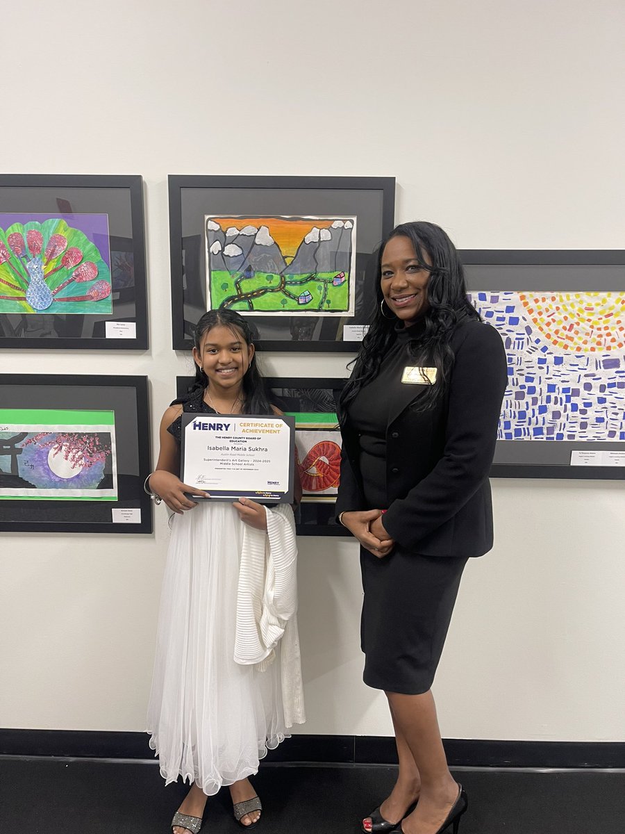 Libra L. Brittian (@libralbrittian) on Twitter photo 🎉 So proud of my <a href="/ArmsJags/">ARMSJaguars_HCS</a> talented scholar. Two pieces of her incredible artwork has been selected for display in the Superintendent's Art Gallery! 🌟 Can't wait for everyone to see her masterpieces! 🖼️✨ #ProudPrincipal #StudentArtists <a href="/MajorJones_/">Major Jones, Ed. S</a> <a href="/AOAddison_/">Ashlee Addison-Wrighton</a> 🎉 So proud of my <a href="/ArmsJags/">ARMSJaguars_HCS</a> talented scholar. Two pieces of her incredible artwork has been selected for display in the Superintendent's Art Gallery! 🌟 Can't wait for everyone to see her masterpieces! 🖼️✨ #ProudPrincipal #StudentArtists <a href="/MajorJones_/">Major Jones, Ed. S</a> <a href="/AOAddison_/">Ashlee Addison-Wrighton</a>