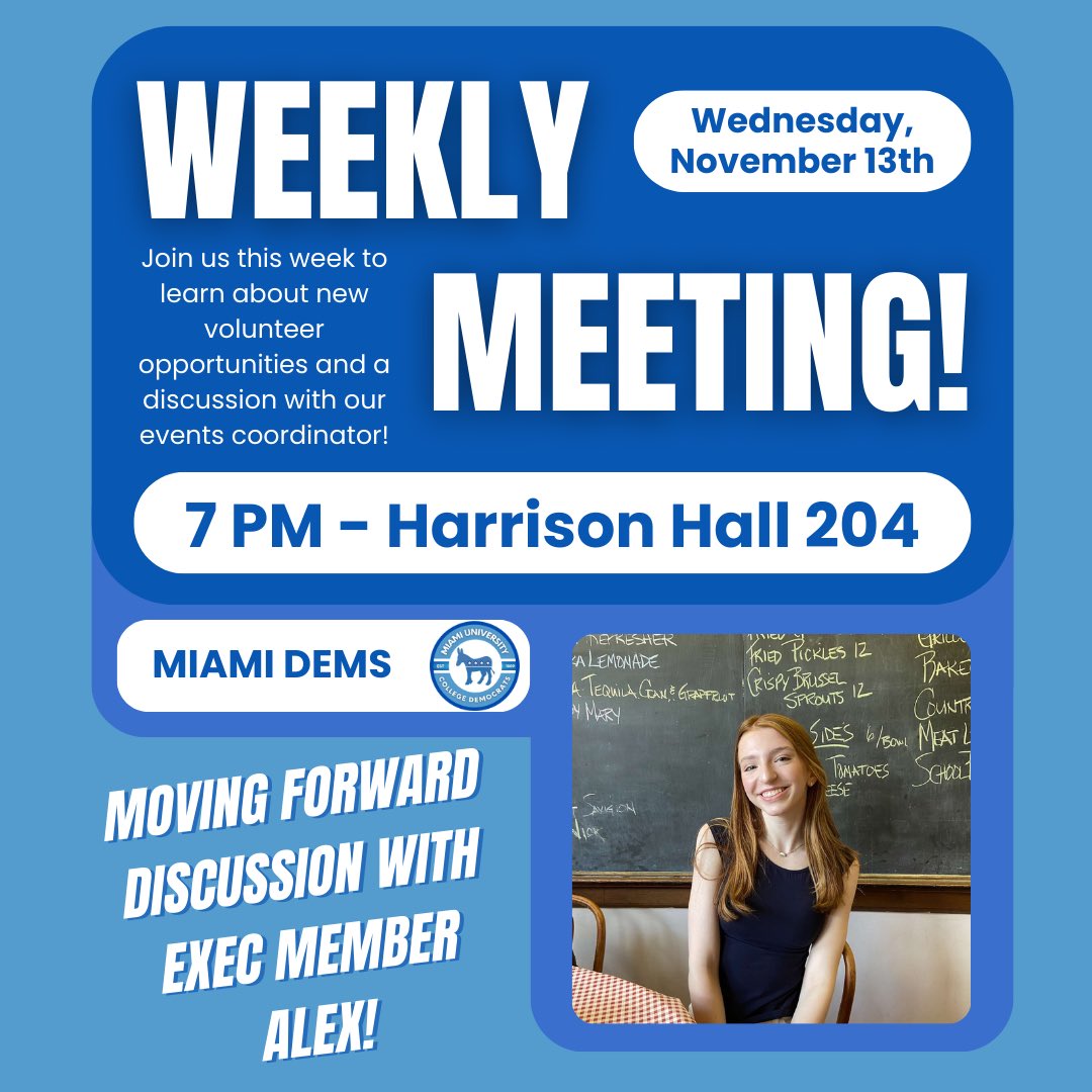 Miami U College Democrats tweet media