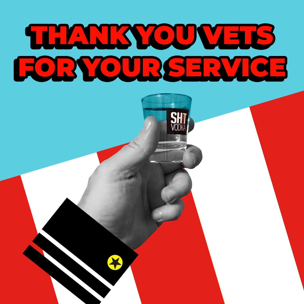 shitvodka's tweet photo. 🇺🇸 Thank you, vets, for your service 🙏 Today, we raise a glass to all the brave men and women who have served our country. To my father, a proud Air Force veteran, and to all who have sacrificed—this one's for you. 🥃💙

Join us in showing respect and gratitude. 

#SHITVodka #VeteransDay #ThankYouVets #HonoringOurHeroes