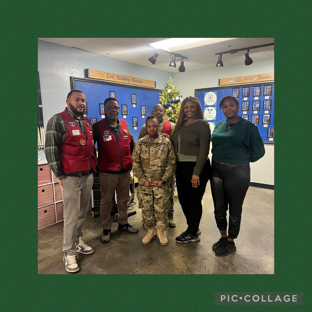 We wear green to Honor all the Veterans who proudly served and all who are still serving. Thank you for your Service!!! <a href="/Javi3rD/">Javier Dominguez</a> <a href="/SSA2284190473/">MSM@2284</a> <a href="/SedeekahP/">Sedeekah Pinnock</a> <a href="/GeorgeArias_HR/">George Arias</a> <a href="/SamCharles07/">Sam Charles</a> <a href="/Sam_PerezCortes/">Sam Department Supervisor</a> <a href="/Ronc2284/">Ronald Costa</a>