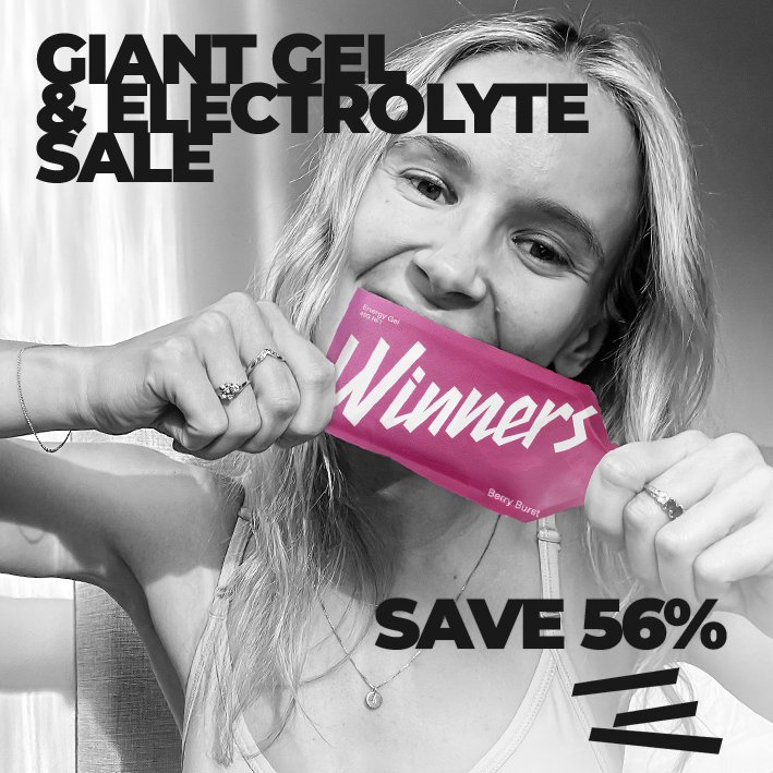 Our Giant Gel &amp; Electrolyte Sale is on now, providing special pricing across our range of Energy Gels and Electrolyte Drink Mix  - including 45 x Energy Gels for $60!

Make sure you head to winnersbars.com.au for full details.