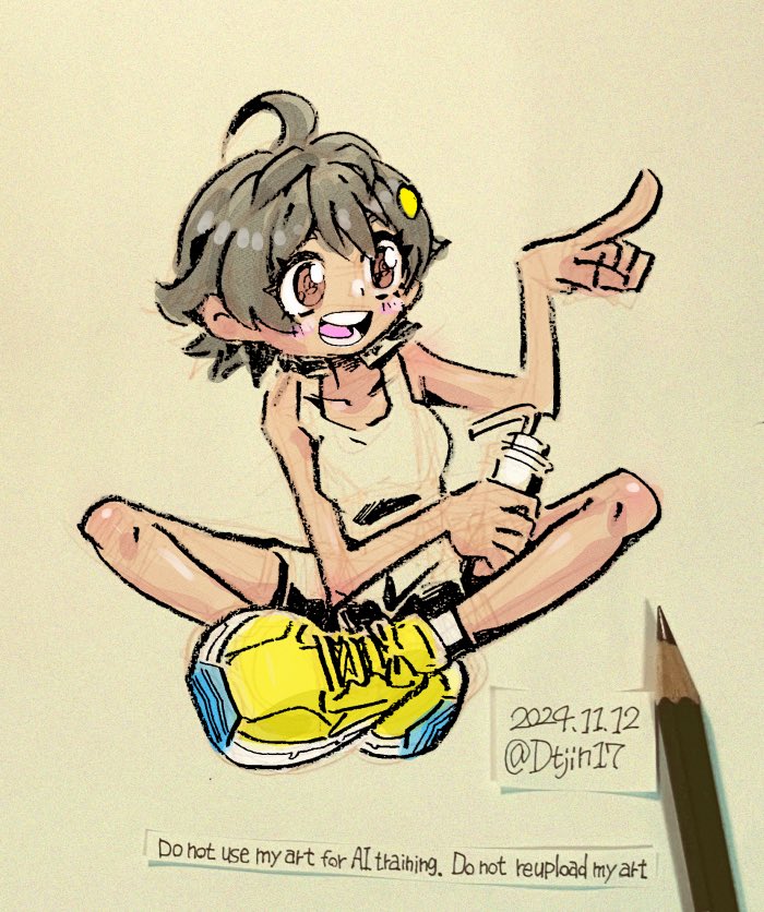 「#おきらくがき #doodle 」|ダメテツジン17のイラスト