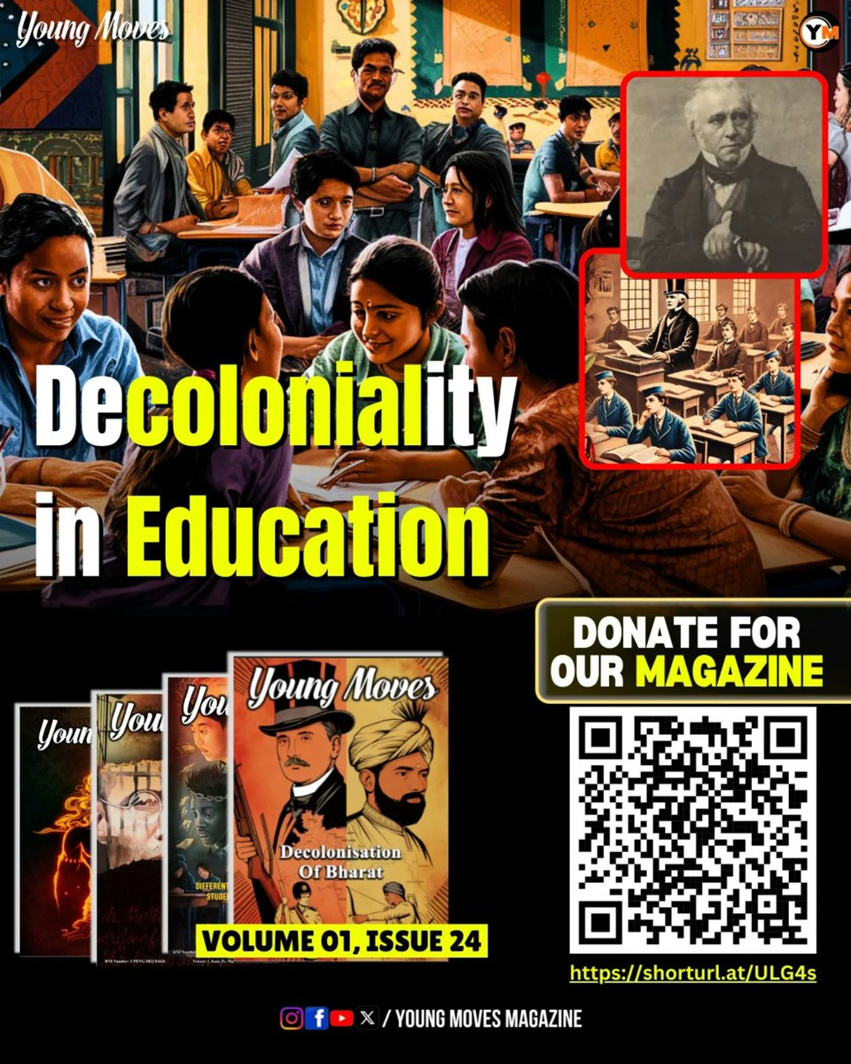 YoungMovesMag's tweet image. Let&apos;s understand &apos;Decoloniality in Education&apos;

Read: drive.google.com/file/d/1YpLY0g…

Donate to support: forms.gle/KSLDTbLHkBSGY7…

#YoungMoves #Read #Colonisers #decolonisation #BritishRule #History #ModernIndia #ModernHistory #BritishRaj #education #indianeducationsystem #gurukuls
