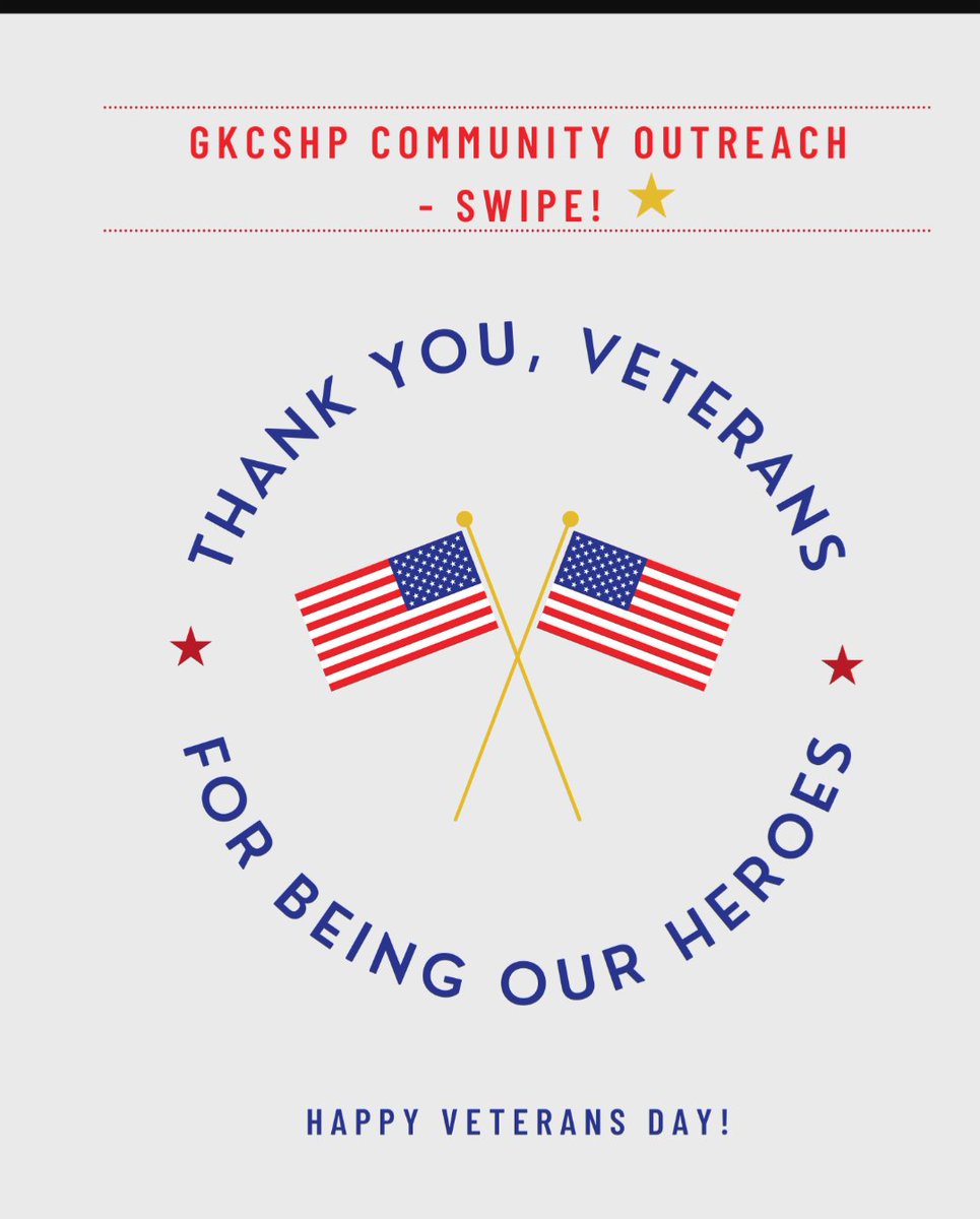 gkcshp's tweet image. Happy Veterans Day from #gkcshp community outreach! Thank you Carli for spending the day with local girl scout troops presenting on the importance of Veterans Day and the VA 💪🇺🇲 ❤️ 🤍 💙#mhsp