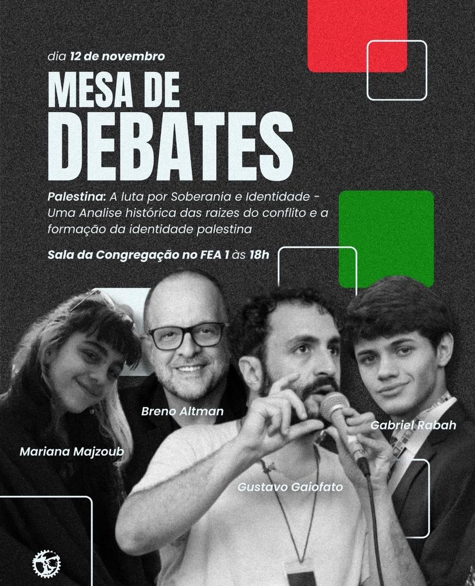cavcfeausp's tweet photo. O Festival Palestina Livre na FEA USP irá ocorrer nessa Terça dia 12 de Novembro, iremos promover o debate em solidariedade à Palestina.
Venderemos comida árabe e teremos uma mesa de debates com importantes convidados, mais informações nas imagens.
🇵🇸🇵🇸🇵🇸🇵🇸 https://t.co/9ebbF9H5Co