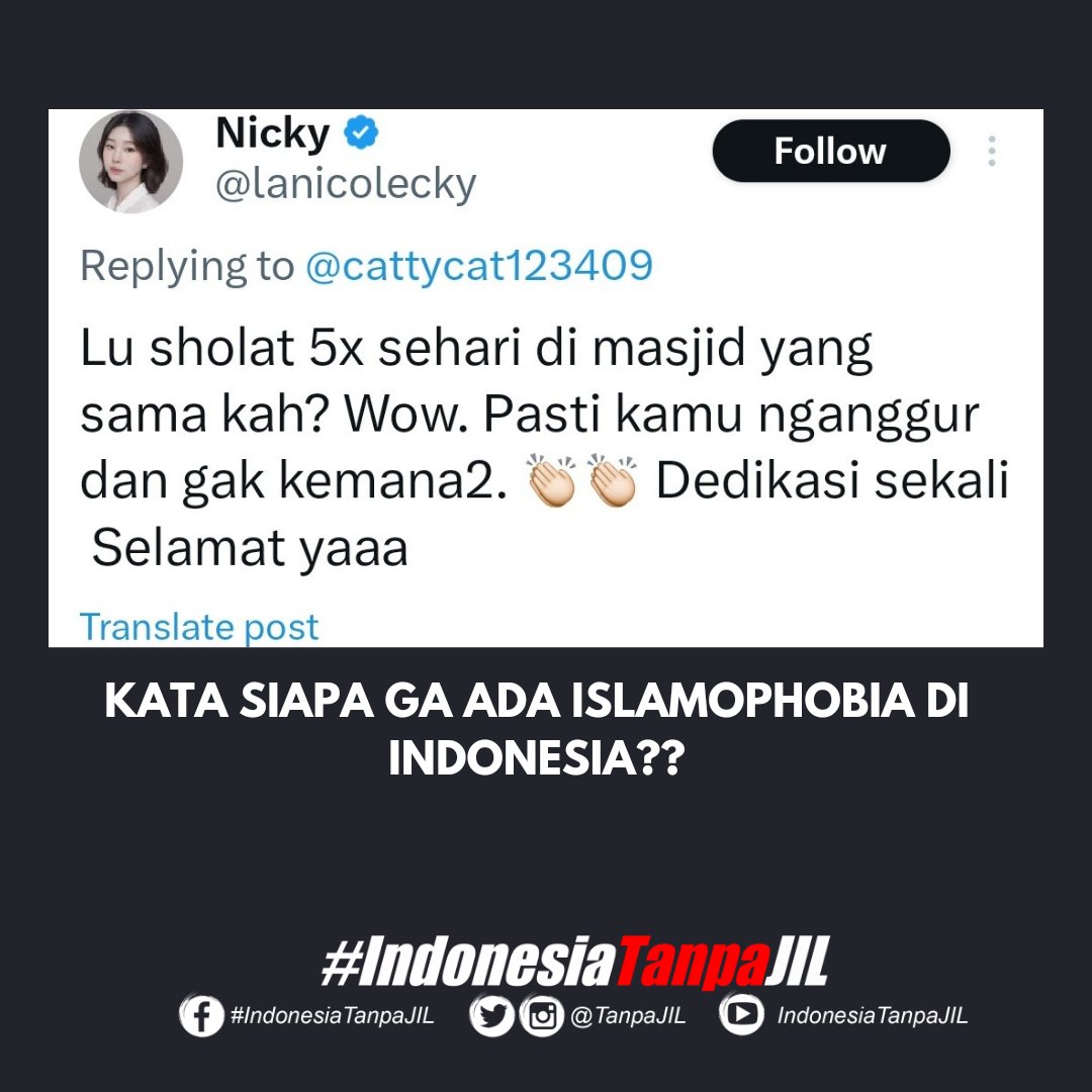 Ga ada Islamophobia??