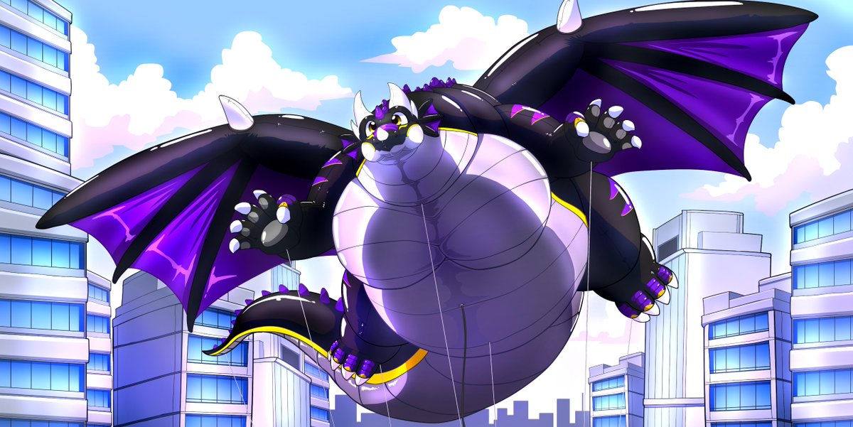 What's that in the sky? It's a bird, it's a plane it's...an utterly MASSIVE inflatable dragon! With the Thanksgiving season almost upon us, don't forget to celebrate with a suitably enormous parade float! 💜

Simply WONDERFUL c0mm by <a href="/AlexiaDrgn/">DrgnAlexia</a>!