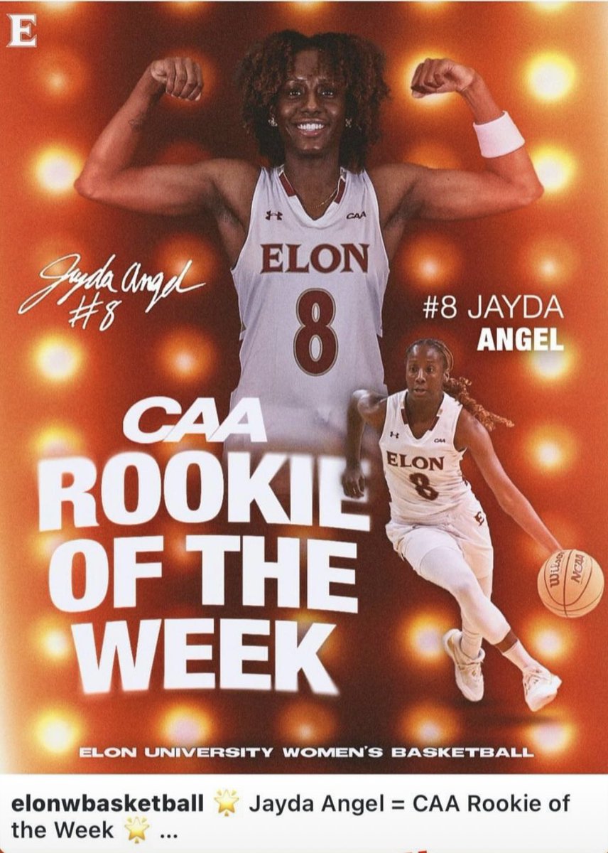Congratulations to our girl GetMeRecruited alum Jayda Angel (Elon University) on being named Colonial Athletic Association Rookie of the Week!!!
#GMRHoops #CAA #GetMeRecruited