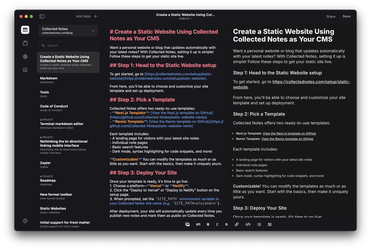 Collected Notes tweet media