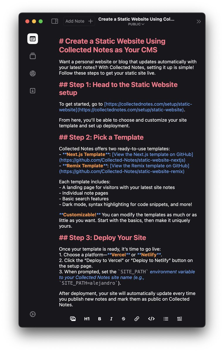 Collected Notes tweet media