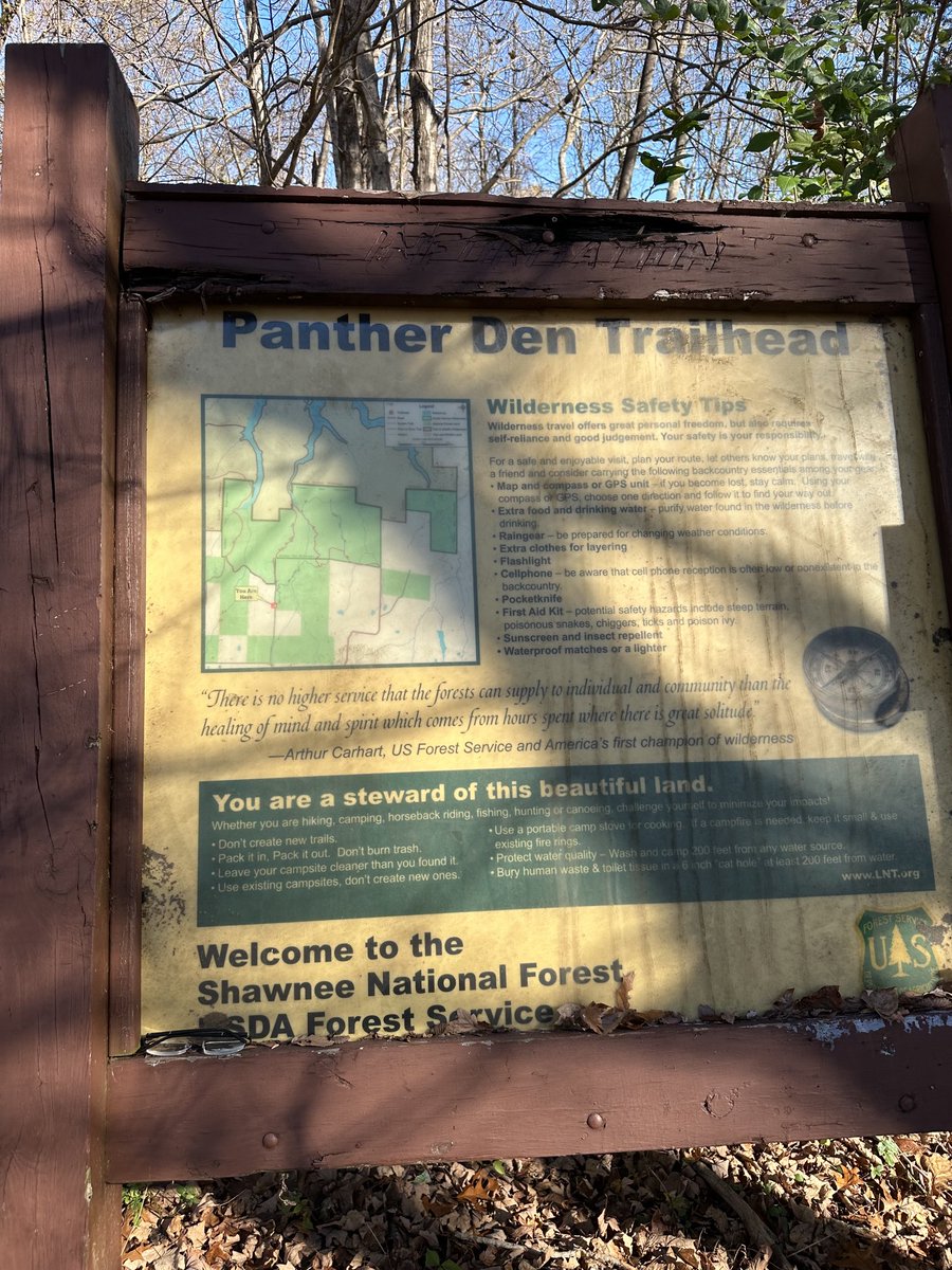 chrisasimpson's tweet photo. Perfect day for hiking the Panther Den Wilderness Area ⁦@ShawneeNF⁩ https://t.co/enlxtZQC5G