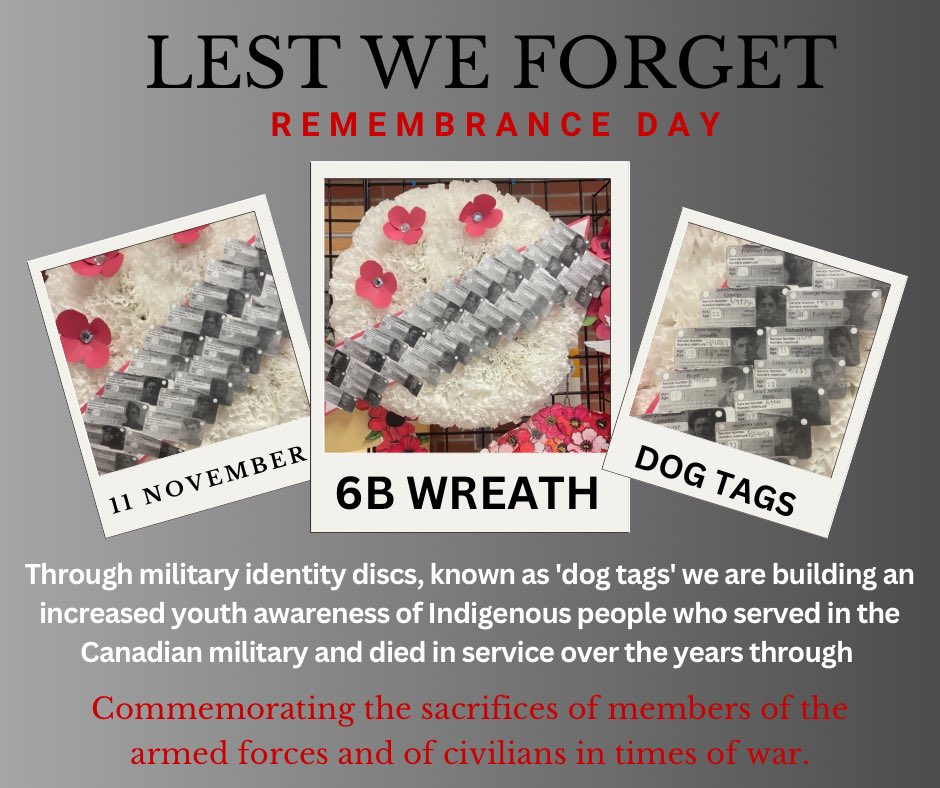 Mrs. Malik (@csvcoyoteathl) on Twitter photo 6B students learn more about military identity discs, known as 'dog tags' to develop an awareness of remembering the sacrifices & achievements of Indigenous people who gave their lives in military service over the years. <a href="/VeteransENG_CA/">Veterans Affairs CA</a> <a href="/CountrysidePDSB/">Countryside Village Public School</a> <a href="/PNeerja/">Neerja</a> 6B students learn more about military identity discs, known as 'dog tags' to develop an awareness of remembering the sacrifices & achievements of Indigenous people who gave their lives in military service over the years. <a href="/VeteransENG_CA/">Veterans Affairs CA</a> <a href="/CountrysidePDSB/">Countryside Village Public School</a> <a href="/PNeerja/">Neerja</a>