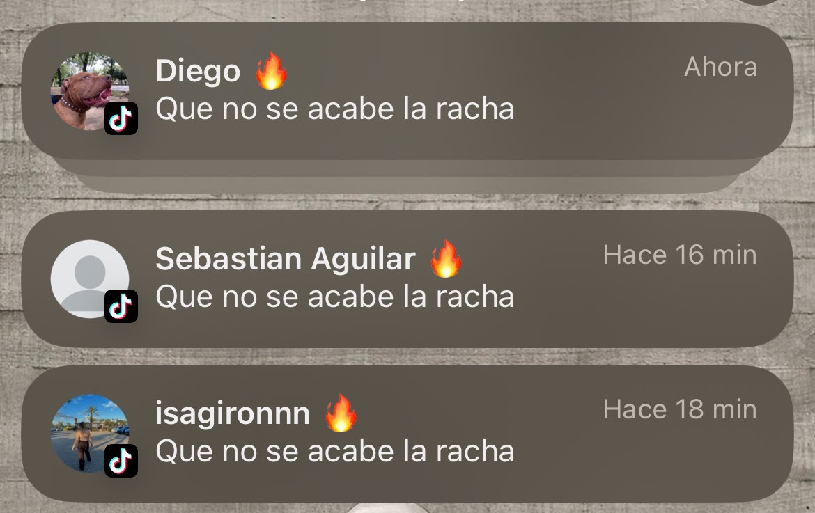 Mis únicas tres rachas: