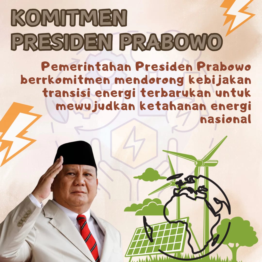 selputtt's tweet image. Pemerintahan Presiden Prabowo memprioritaskan transisi energi terbaruka untuk memperkuat ketahanan energi dala rangka mewujudkan Indonesia Emas 2045 

#IndonesiaEmas #IndonesiaMaju #ProgramKesehatan #IndonesiaSehat #PresidenPrabowo #DukungPrabowo #ProgramPresiden