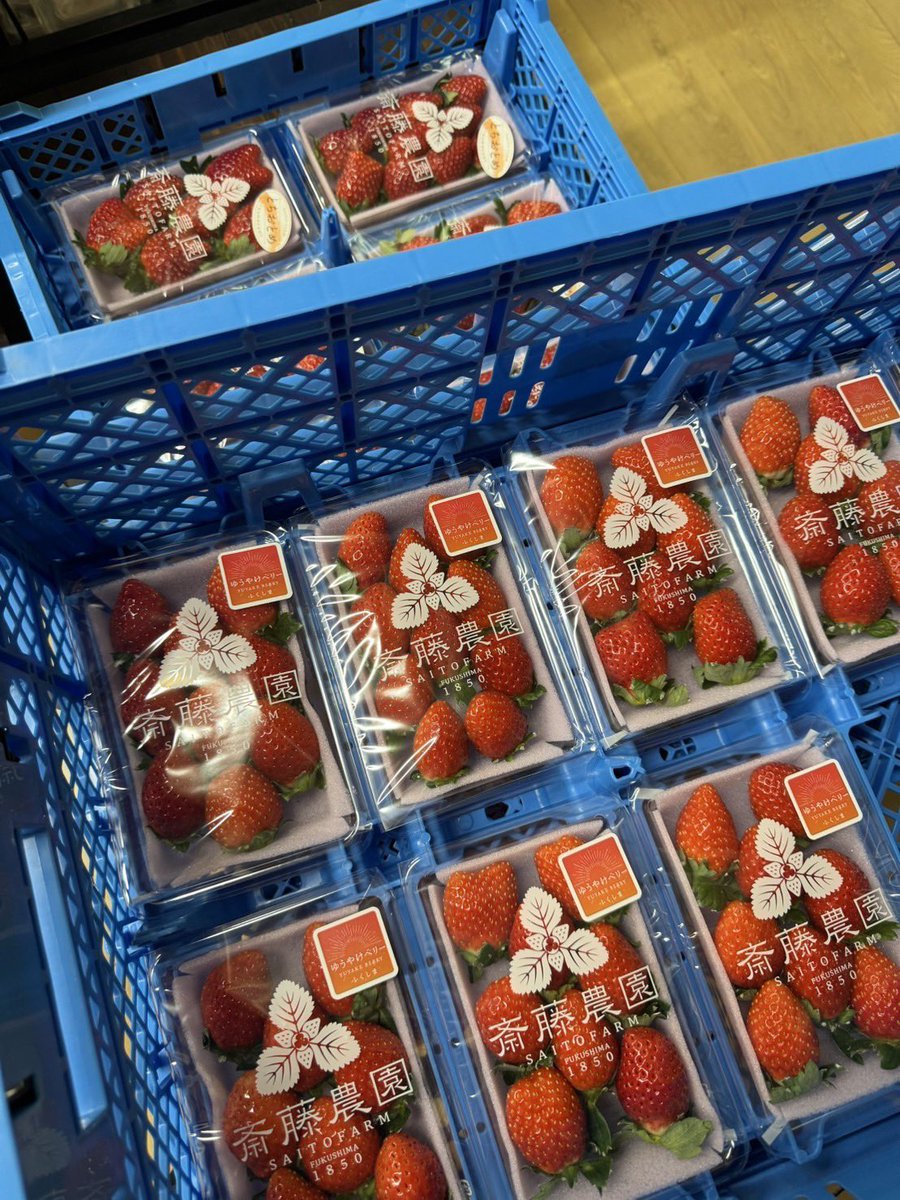今シーズンも収穫はじまりました🍓
新鮮なゆうやけベリーです🍓🌇