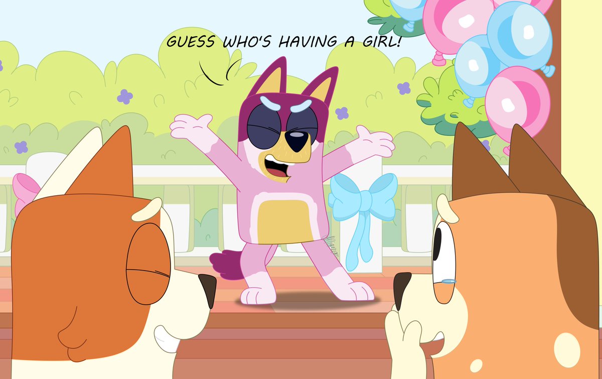 Feather_Bloom's tweet photo. It's a girl!

#Bluey #blueyfanart #blueyart #blueytwt https://t.co/cTaEWrNX52