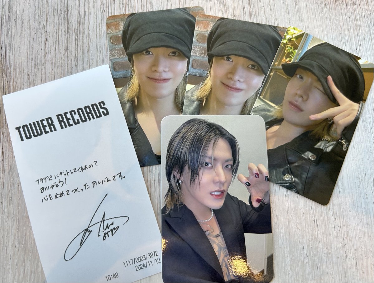 タワレコで購入して貰ったレシート
悠太くんのメッセージ…泣きますㅠㅠ🤍

心を込めてつくった大切なアルバム『Depth』
絶対に大事にするね✨

#YUTA #YUTA_Depth