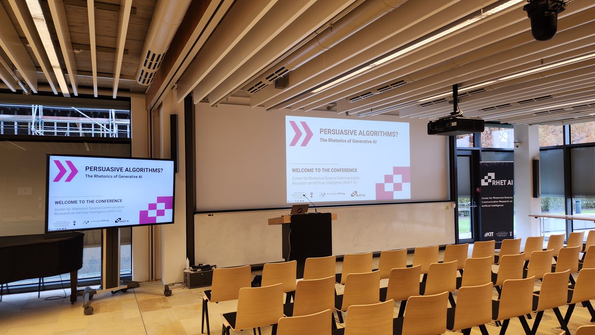 ai_rhet's tweet image. We are ready to start and look forward to welcome you all at the #PersuasiveAlgorithms conference! 🤩
#internationalconference #AI #artificialintelligence #journalism #generativeAI #linguistics #rhetoric