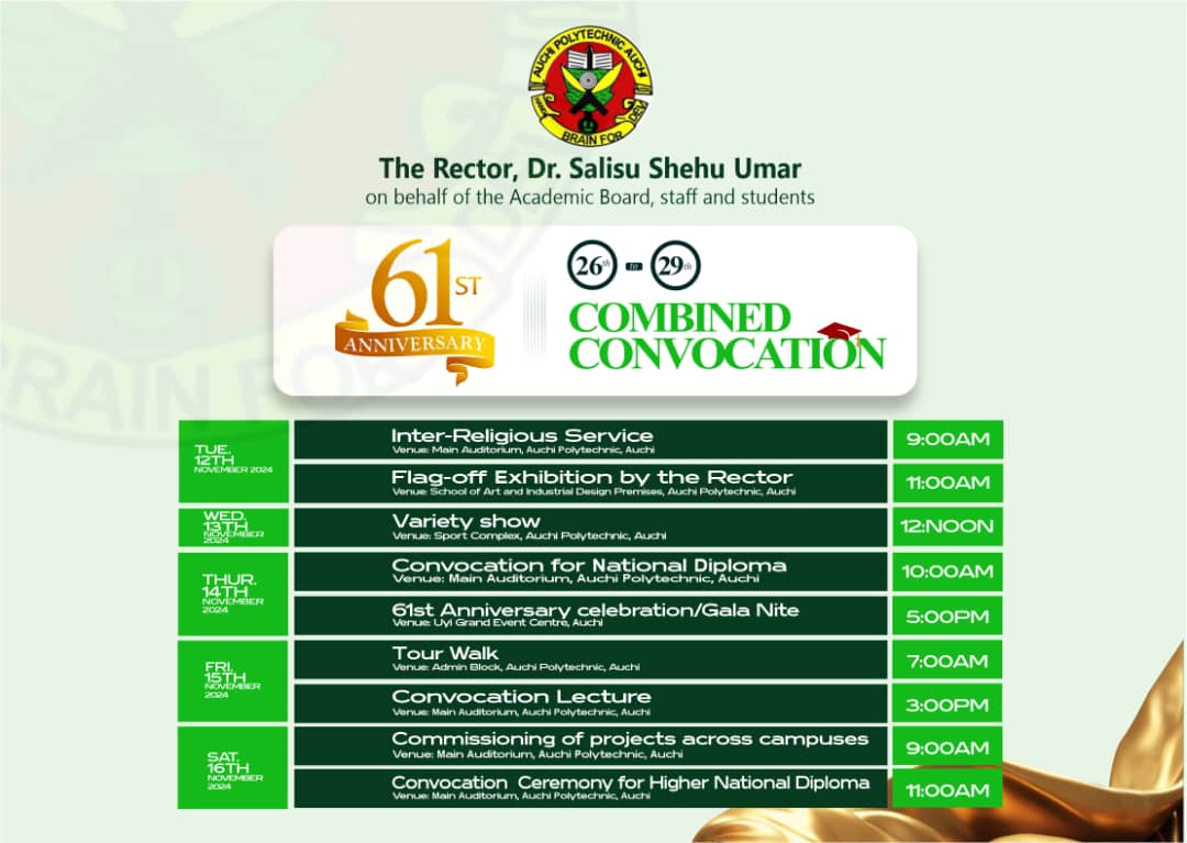 AuchiPoly1's tweet photo. Convocation ceremony begins https://t.co/0kPy2NoZNr