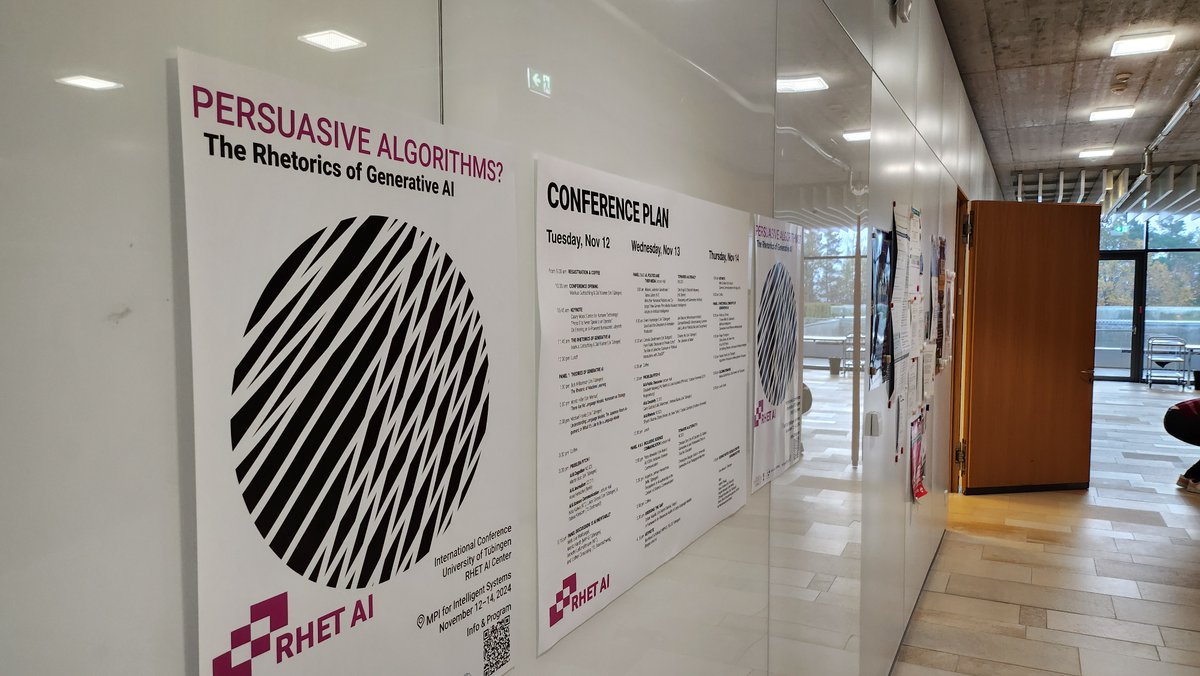 ai_rhet's tweet image. We are ready to start and look forward to welcome you all at the #PersuasiveAlgorithms conference! 🤩
#internationalconference #AI #artificialintelligence #journalism #generativeAI #linguistics #rhetoric