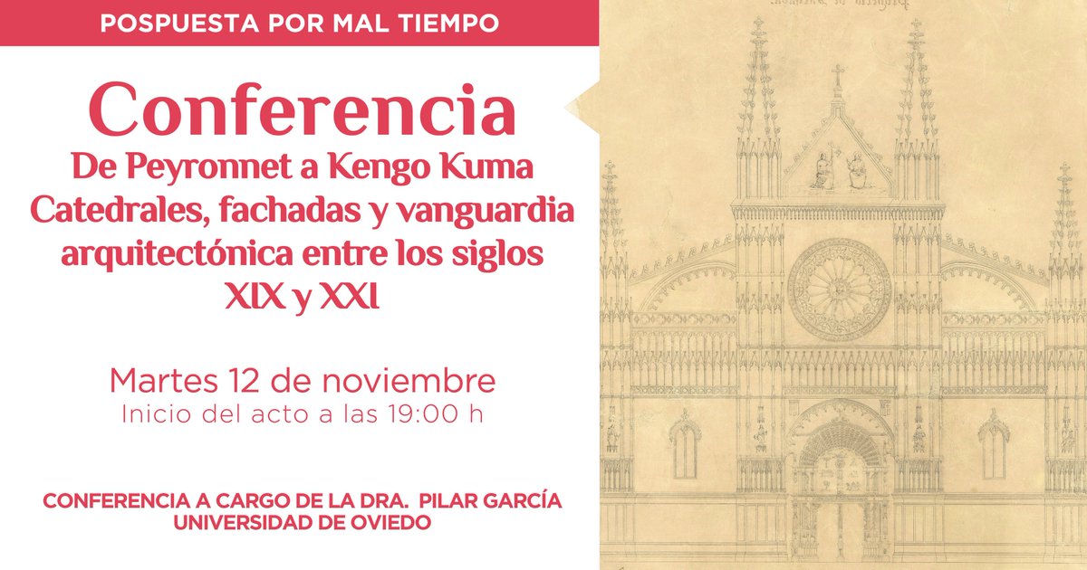 🌧⚠️ ¡Atención! Por motivos de seguridad y la alerta meteorológica, hoy no podrá realizarse la conferencia prevista. Mantente atento para más información sobre la reprogramación.