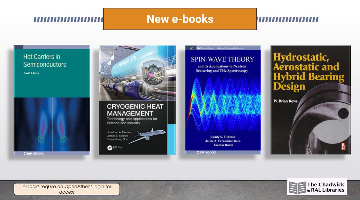 Libraries in STFC (@libraries_stfc) on Twitter photo New e-books in stock!
All you need is an OpenAthens account. Don't have one? You can register here: shorturl.at/TTVkH
<a href="/STFC_Matters/">Science and Technology Facilities Council</a> <a href="/DiamondLightSou/">Diamond Light Source</a> <a href="/RutherfordApLab/">Rutherford Appleton Laboratory</a> <a href="/SciTecDaresbury/">Sci-Tech Daresbury</a> <a href="/DaresburyLab/">Daresbury Laboratory</a> New e-books in stock!
All you need is an OpenAthens account. Don't have one? You can register here: shorturl.at/TTVkH
<a href="/STFC_Matters/">Science and Technology Facilities Council</a> <a href="/DiamondLightSou/">Diamond Light Source</a> <a href="/RutherfordApLab/">Rutherford Appleton Laboratory</a> <a href="/SciTecDaresbury/">Sci-Tech Daresbury</a> <a href="/DaresburyLab/">Daresbury Laboratory</a>