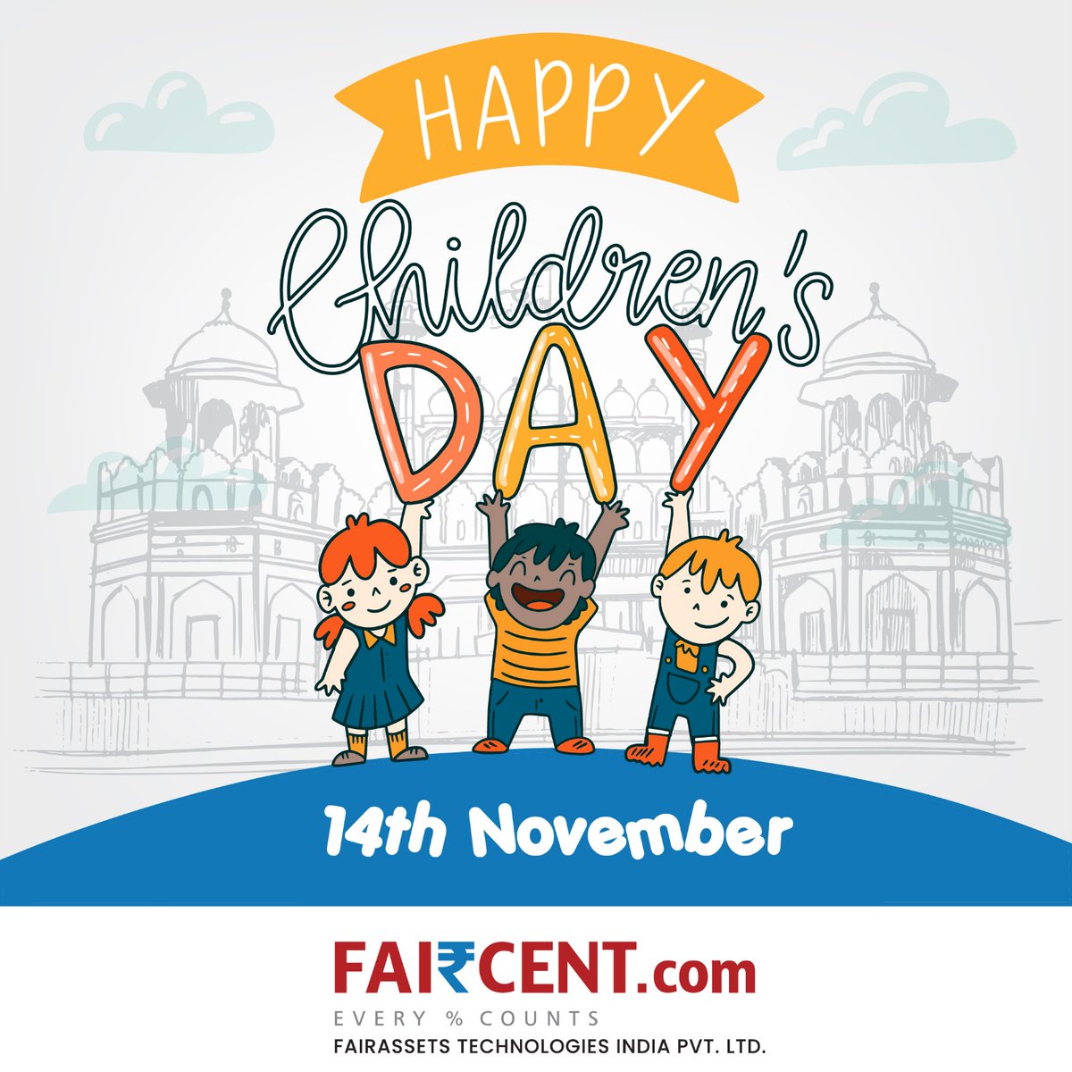 Faircent wishes everyone a "Happy Children's Day".
#childrensday2024 #ChildrensDay #childrensdaycelebration #financiallystable #investment #FinancialFreedom2024 #FinancialGoals #financialgoals