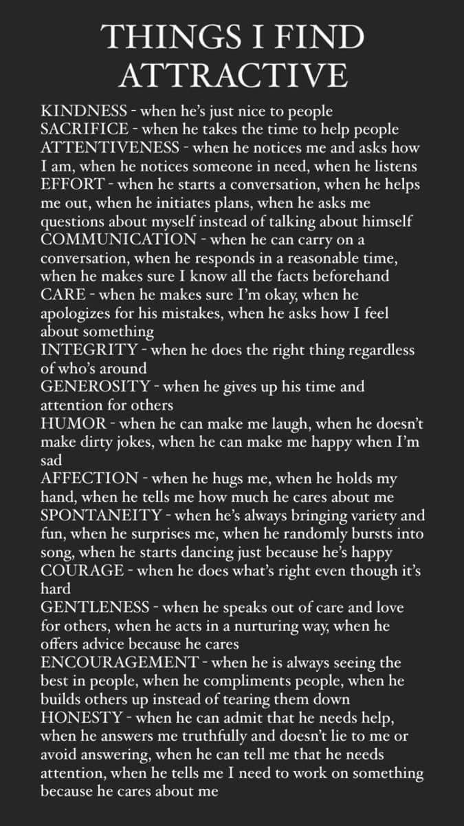 Liminal1988's tweet image. THINGS I FIND ATTRACTIVE