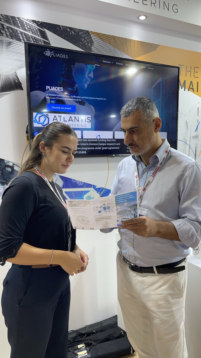ATLANTIS Engineering (@engatlantis) on Twitter photo The <a href="/PLIADESproject/">PLIADES project</a> participated in the 5th Energia.Tec, an international exhibition focused on energy technology and E-mobility, to showcase its cutting-edge innovations in dataspace technology. Find out more: energia-tec.gr/en/
#dataspaces#emobility#energy The <a href="/PLIADESproject/">PLIADES project</a> participated in the 5th Energia.Tec, an international exhibition focused on energy technology and E-mobility, to showcase its cutting-edge innovations in dataspace technology. Find out more: energia-tec.gr/en/
#dataspaces#emobility#energy