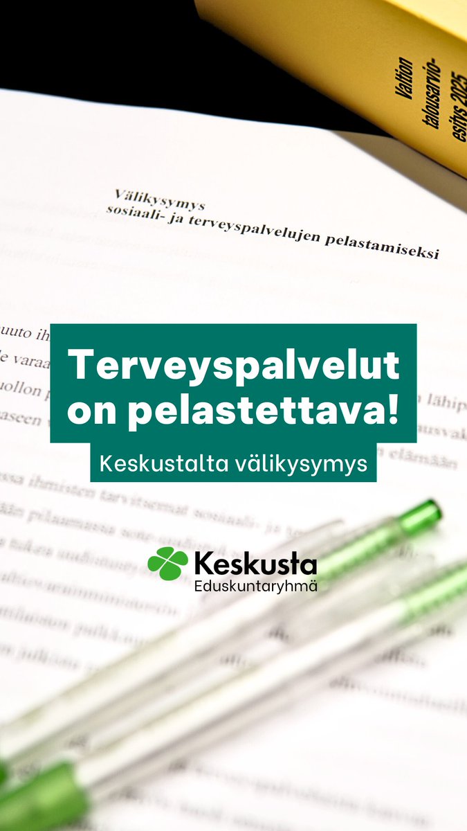 Keskusta jätti välikysymyksen suomalaisten sosiaali- ja terveyspalvelujen pelastamiseksi.

Keskustan puheenjohtajan Antti Kaikkosen mukaan tilanne on vakava, mutta ei toivoton. Sosiaali- ja terveyspalvelut voidaan pelastaa. Vaihtoehto hallituksen politiikalle on.