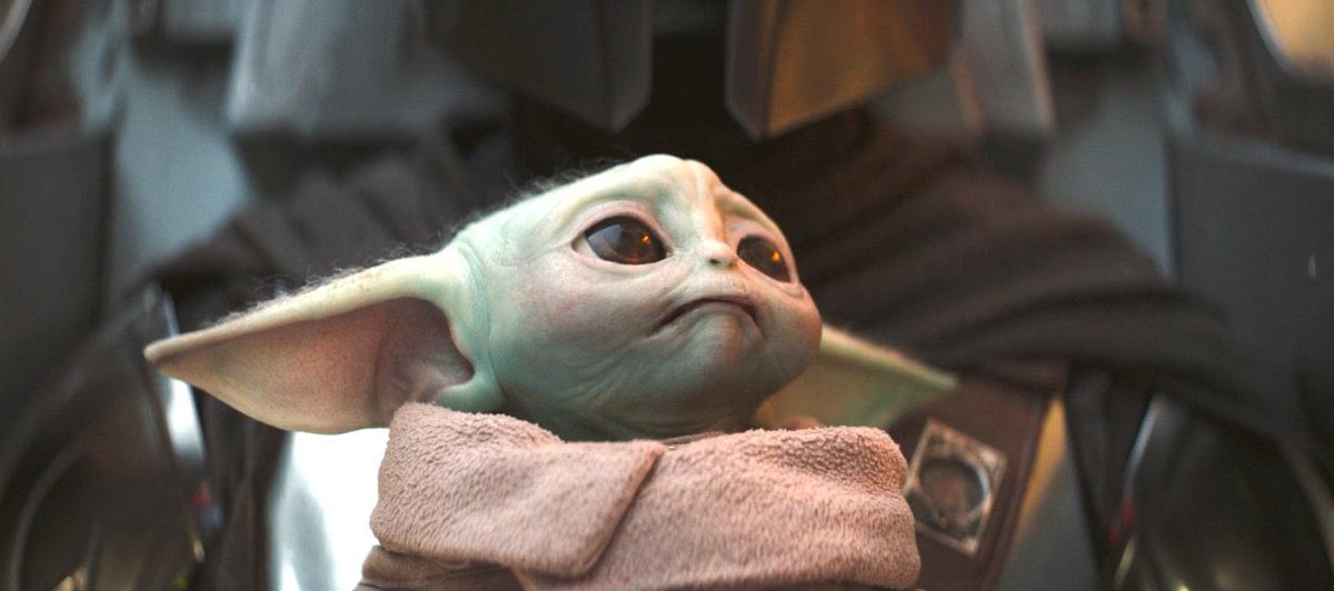 GroguFan1's tweet photo. the smol chinless wonder #Grogu https://t.co/dg74AqATED