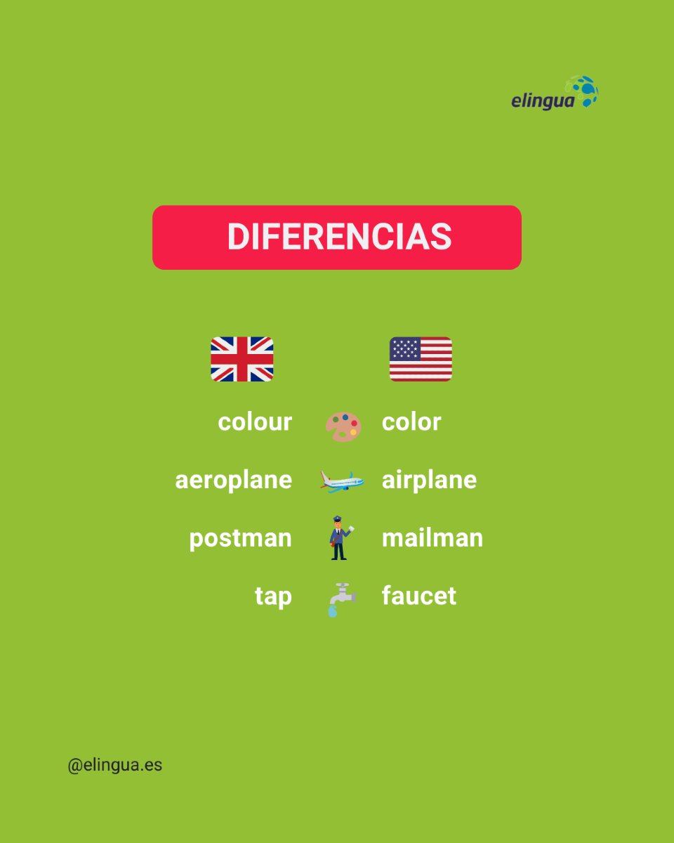 Elingua_app's tweet photo. 🇬🇧 vs. 🇺🇸 En un entorno global, dominar el inglés británico y americano es esencial para comunicarte con confianza. En elingua, te preparamos para ambos. ¿Estás listo para destacar?

#inglésempresarial #formacióncorporativa #elingua https://t.co/Q9ecgLjryw
