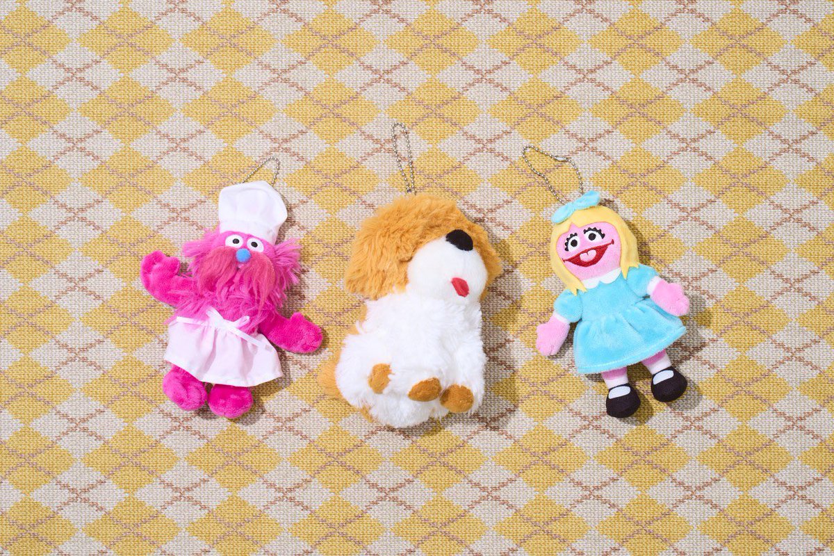 ぬいぐるみチャームにゴンガー、バークレー、プレーリー・ドーンが