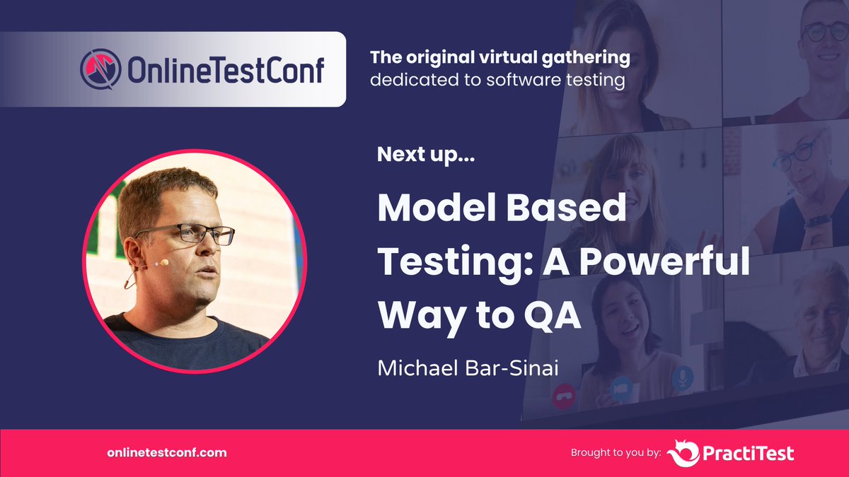 OnlineTestConf (@onlinetestconf) on Twitter photo Next up on #OTC "Model Based Testing: A Powerful Way to QA" with <a href="/michbarsinai/">Michael Bar-Sinai</a>. Not too late to join this and all the rest of our sessions âtoday - and we'll still share all session recordings you might have missed.
hubs.la/Q02X43q70 Next up on #OTC "Model Based Testing: A Powerful Way to QA" with <a href="/michbarsinai/">Michael Bar-Sinai</a>. Not too late to join this and all the rest of our sessions âtoday - and we'll still share all session recordings you might have missed.
hubs.la/Q02X43q70