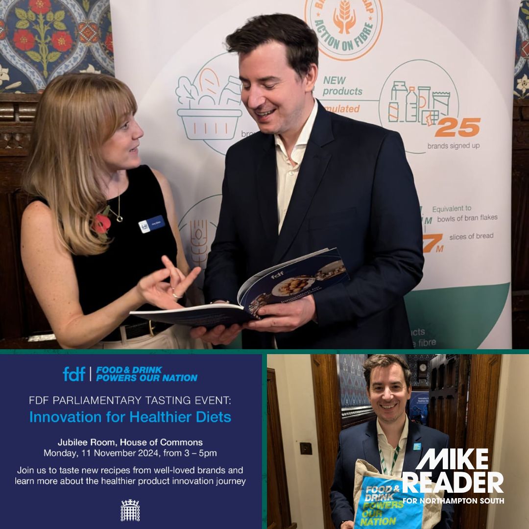I had a brilliant time yesterday hosting the annual Parliamentary Tasting Event with <a href="/Foodanddrinkfed/">Food and Drink Federation</a>. 

We focused this year's event on "Innovation for Healthier Diets", showcasing British made products which have been reformulated to reduce sugar, fat and salt content without