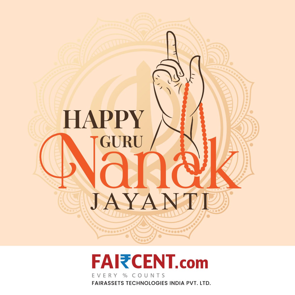 Faircent wishes you all a "Happy Gurpurab"
#gurunanak #gurunanakdevji #gurupurabcelebrations #GuruNanakJayanti #gurpurab #investment #SafeInvestments #FinancialGoals #FinancialFreedom2024 #wealthbuilding #financialgoals #StableInvestment #wealthmanagers #financiallystable