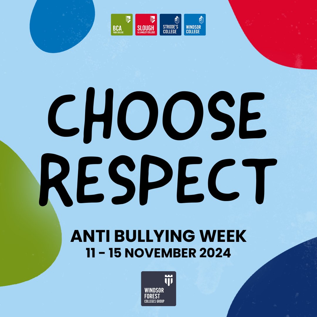 This week is #AntiBullyingWeek 🤝

This year's theme is #ChooseRespect, which is all about understanding, valuing, and appreciating each other, regardless of our differences. Choosing respect means listening when others speak, valuing their opinions, and responding with kindness.
