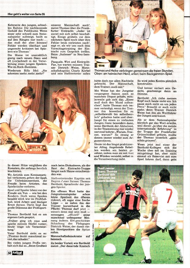 kicker_fuma's tweet photo. "Thomas Berthold - Den jüngsten beißen die Hunde"

(Aus: Fuma November/Dezember 1985) 

#berthold #sge #roma #fcbayern #VfB #botd https://t.co/BT5KP6Rako