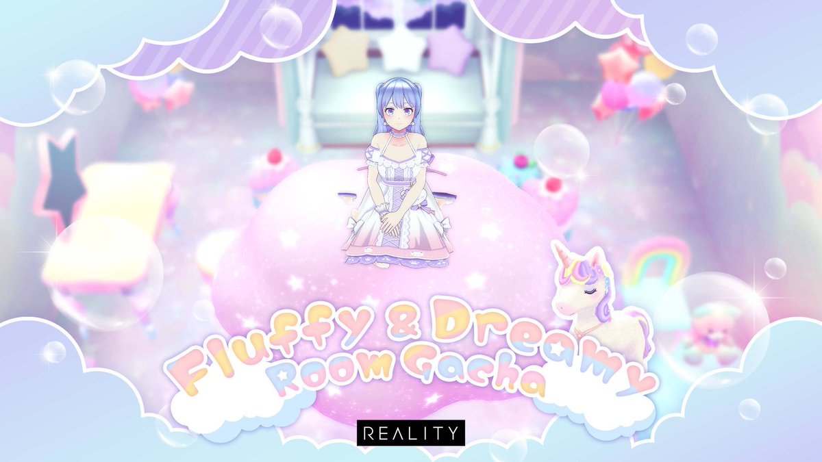 REALITY_app_en's tweet photo. Get up to 90% off when the Fluffy &amp; Dreamy Room Gacha returns tormorrow at 5pm!

Float on top of the Dreamy Puff Cloud! Get the bonus item Fluffy Dreamy Castle depending on your pulls! Discount resets at 5am/pm. 

▼Details
https://t.co/AimtNeF4w7

#REALITYFurnitureGacha https://t.co/2l0pEtUMVp