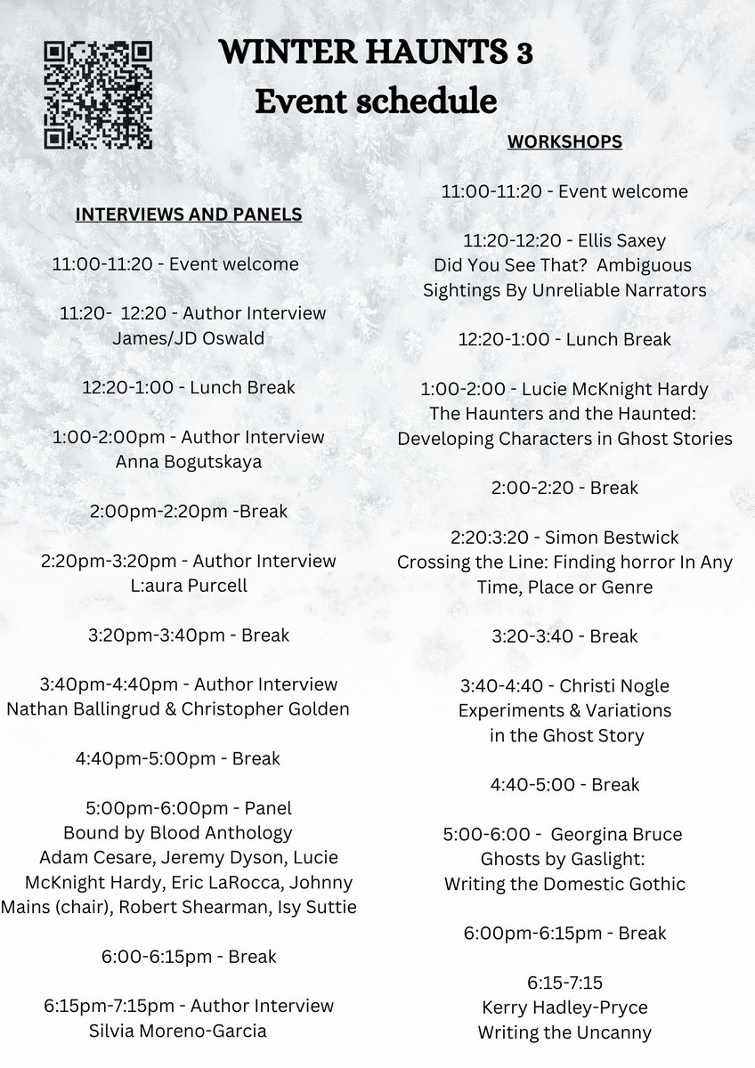 Alex Davis (@alexdavis1981) on Twitter photo Last few days to go - WINTER HAUNTS is back with a bang for 2024, with a loaded line-up of interviews, workshops and panels, all running online on 16th November! eventbrite.co.uk/e/winter-hauntโฆ #horror #horrorwriting #horrorwriters #horrorfiction #horrorauthors <a href="/WritingMagazine/">Writing Magazine</a> Last few days to go - WINTER HAUNTS is back with a bang for 2024, with a loaded line-up of interviews, workshops and panels, all running online on 16th November! eventbrite.co.uk/e/winter-hauntโฆ #horror #horrorwriting #horrorwriters #horrorfiction #horrorauthors <a href="/WritingMagazine/">Writing Magazine</a>