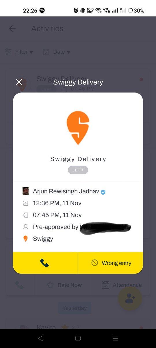 Mayurbodade's tweet photo. @SwiggyCares @SwiggyCares Why don't you contact your delivery agent and ask about this? https://t.co/QQqcUmC3H5