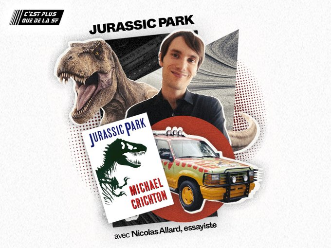 Nicolas Allard (@nicolasallard74) on Twitter photo Cette semaine, l'excellent podcast <a href="/PlusquedelaSF/">C'est plus que de la SF</a> consacre une émission spéciale à "Jurassic Park". Avec <a href="/LloydChery22/">Lloyd Chéry</a>, nous avons parlé des origines de la saga, des raisons de son succès et du roman de Michael Crichton. Bonne écoute ! cestplusquedelasf.com/podcasts/juras… Cette semaine, l'excellent podcast <a href="/PlusquedelaSF/">C'est plus que de la SF</a> consacre une émission spéciale à "Jurassic Park". Avec <a href="/LloydChery22/">Lloyd Chéry</a>, nous avons parlé des origines de la saga, des raisons de son succès et du roman de Michael Crichton. Bonne écoute ! cestplusquedelasf.com/podcasts/juras…